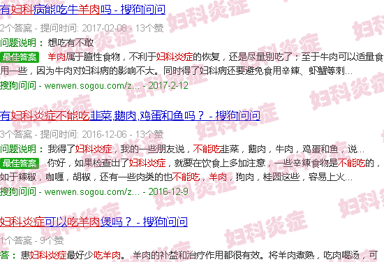汕头妇科炎症为什么不能吃羊肉
