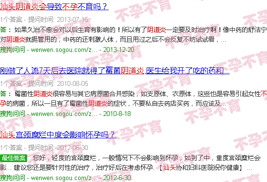 汕头阴道炎会不孕吗