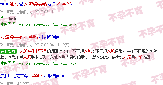 汕头人工流产会导致不孕吗