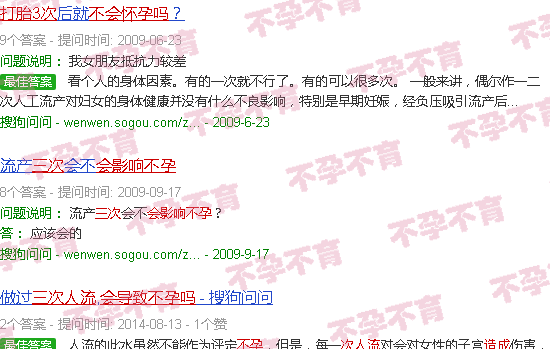 汕头三次打胎会导致不孕吗