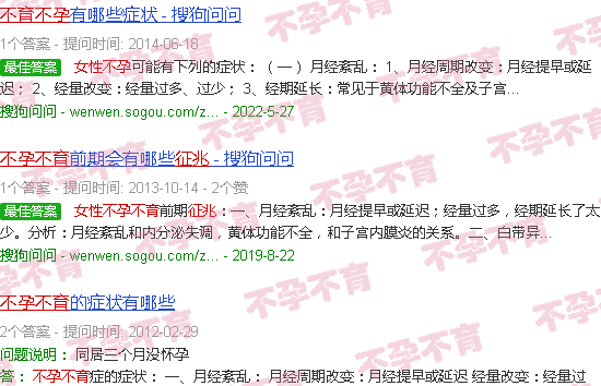 汕头女性不孕不育征兆