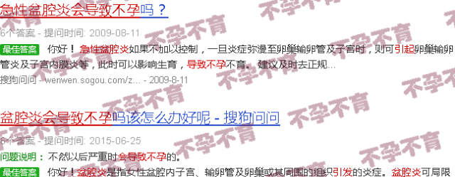 汕头急性盆腔炎会不会导致不孕